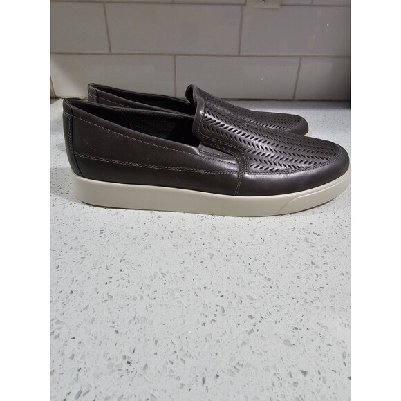 ECCO Men\'s Street LITE Summer Slip On Sneaker Titanium Grey Size 12-12.5 Leather main image 5